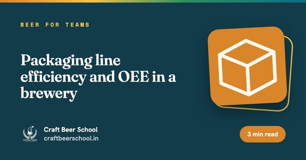 Packaging line efficiency and OEE in a brewery