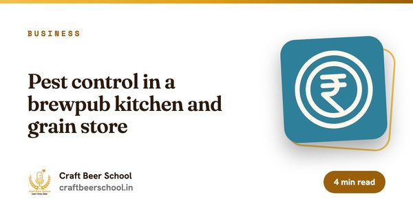 Pest control in a brewpub kitchen and grain store
