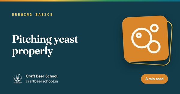 Pitching yeast properly