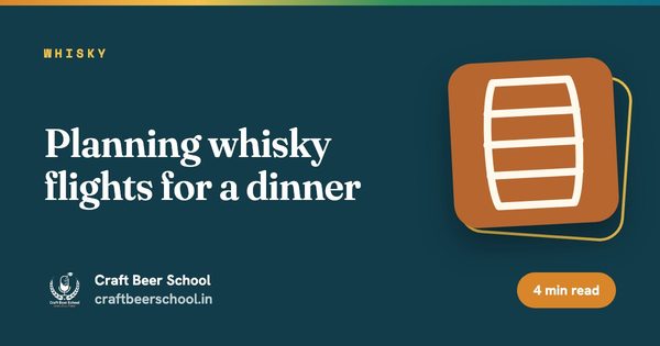 Planning whisky flights for a dinner