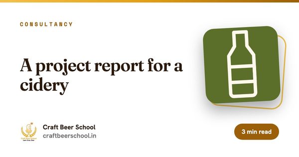 A project report for a cidery