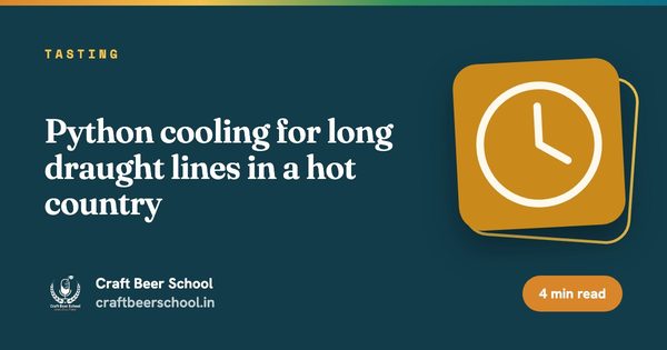 Python cooling for long draught lines in a hot country