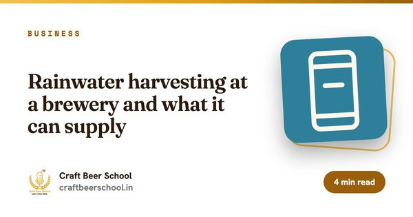 Rainwater harvesting at a brewery and what it can supply