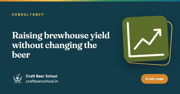 Raising brewhouse yield without changing the beer