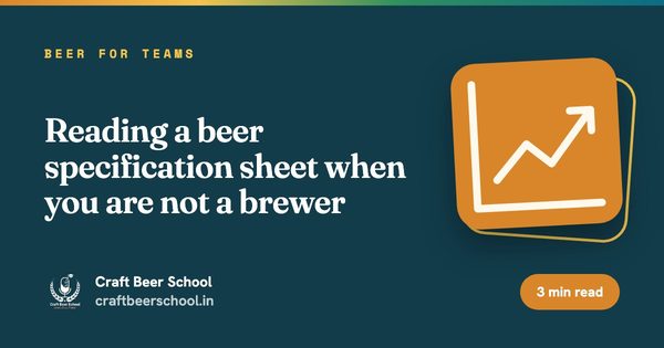 Reading a beer specification sheet when you are not a brewer