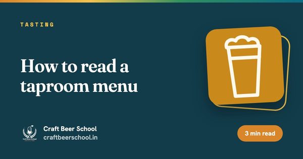 How to read a taproom menu