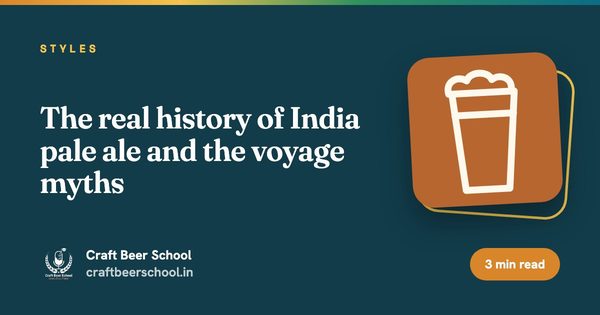 The real history of India pale ale and the voyage myths