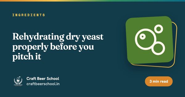 Rehydrating dry yeast properly before you pitch it