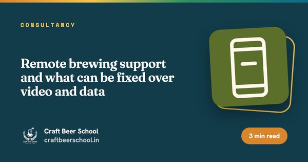 Remote brewing support and what can be fixed over video and data