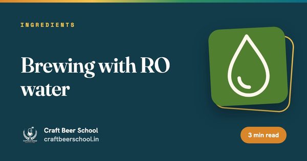 Brewing with RO water