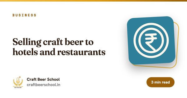 Selling craft beer to hotels and restaurants