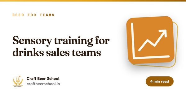 Sensory training for drinks sales teams