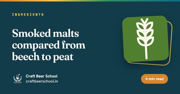 Smoked malts compared from beech to peat
