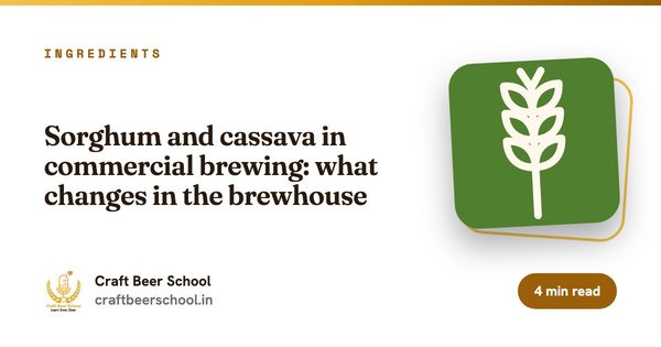 Sorghum and cassava in commercial brewing: what changes in the brewhouse