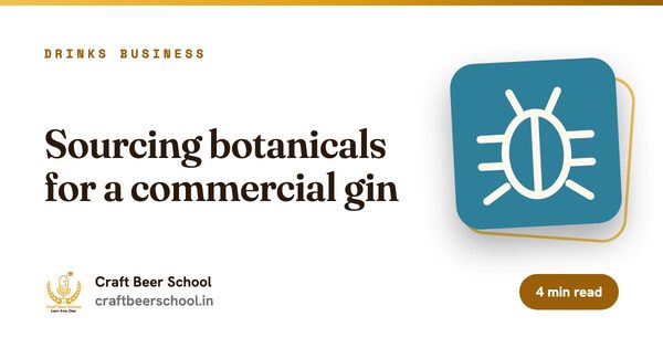 Sourcing botanicals for a commercial gin