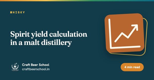 Spirit yield calculation in a malt distillery