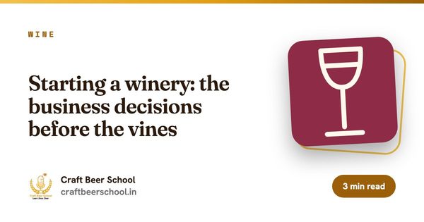 Starting a winery: the business decisions before the vines
