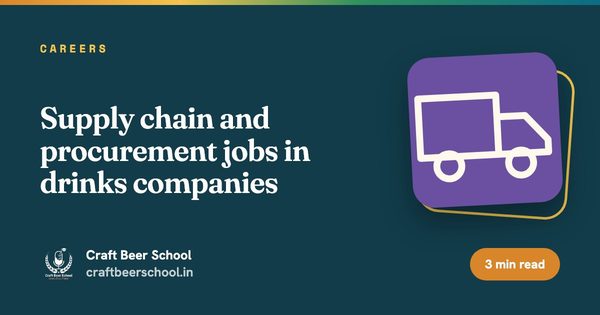 Supply chain and procurement jobs in drinks companies