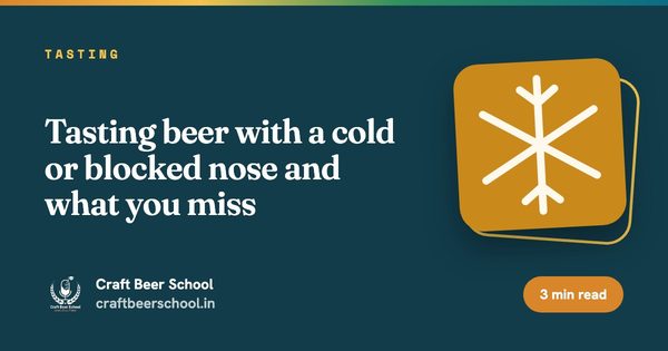 Tasting beer with a cold or blocked nose and what you miss