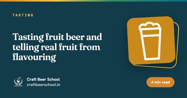 Tasting fruit beer and telling real fruit from flavouring