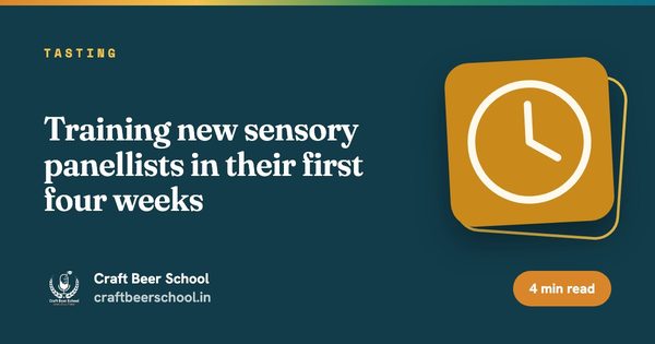 Training new sensory panellists in their first four weeks