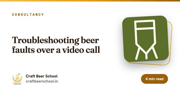 Troubleshooting beer faults over a video call