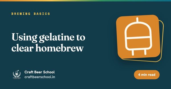 Using gelatine to clear homebrew