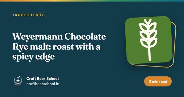 Weyermann Chocolate Rye malt: roast with a spicy edge