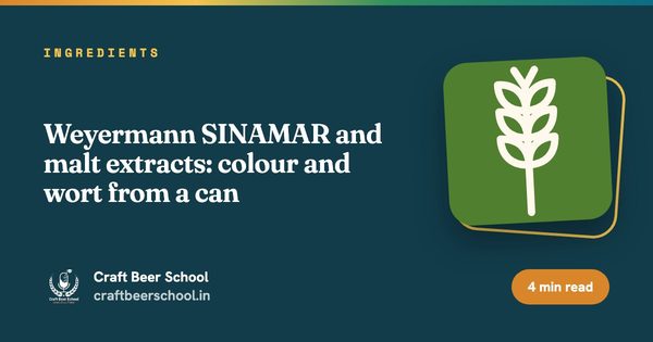 Weyermann SINAMAR and malt extracts: colour and wort from a can