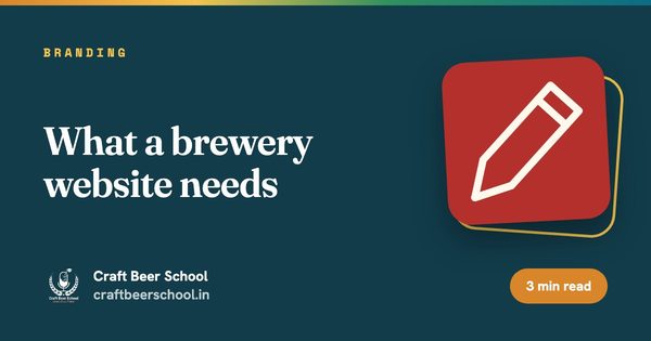What a brewery website needs