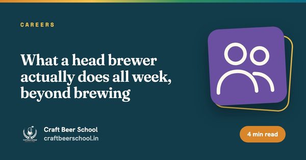 What a head brewer actually does all week, beyond brewing