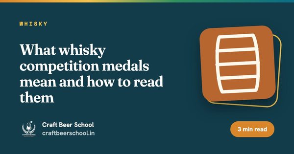 What whisky competition medals mean and how to read them