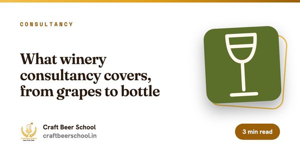 What winery consultancy covers, from grapes to bottle