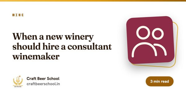 When a new winery should hire a consultant winemaker