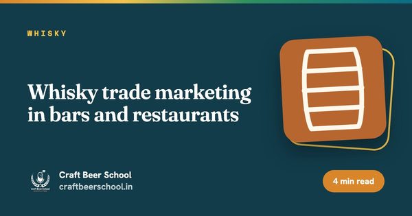 Whisky trade marketing in bars and restaurants