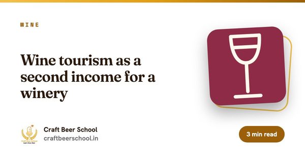 Wine tourism as a second income for a winery